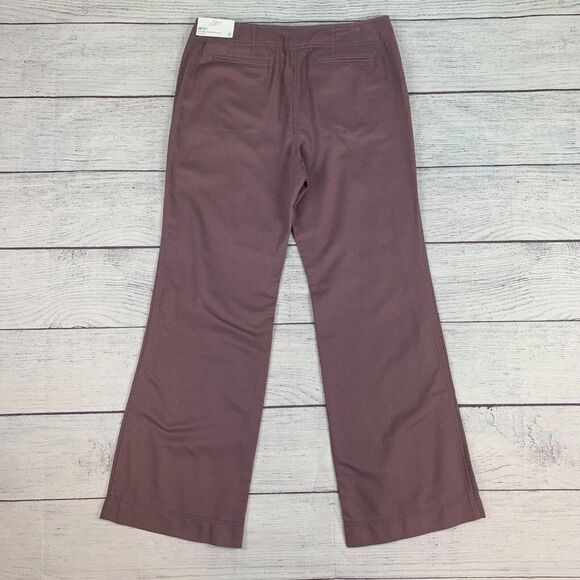 LOFT 8 Dress Pants Ann Style Flare Leg Plum Purple Inseam 31" Workwear New NWT - Picture 4 of 9